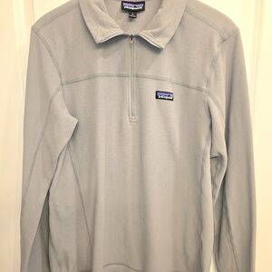 Patagonia Micro D 1/4 Zip Fleece Pullover - Women's Small - Forge Grey
